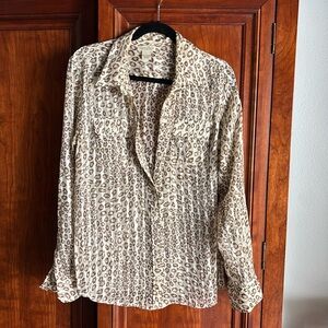 Leopard print blouse